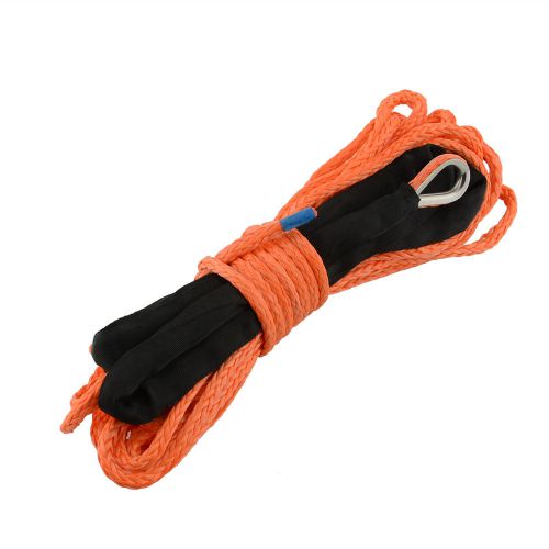 50&#039; x 1/4&#034; dyneema synthetic winch cable rope for atv/utv 3000 4000 orange for sale