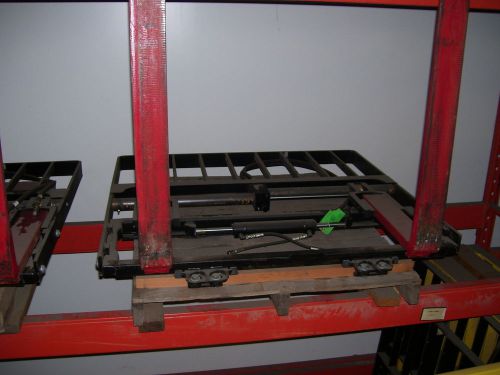 Fork truck side shifting fork positioner ssfk class 2 5ow x 48h &amp; load back rest for sale