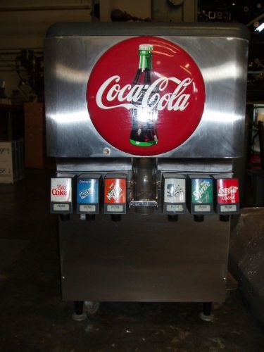 Cornelius Coca-Cola Branded 6-Head Ice Dispensing Soda Fountain - DF150