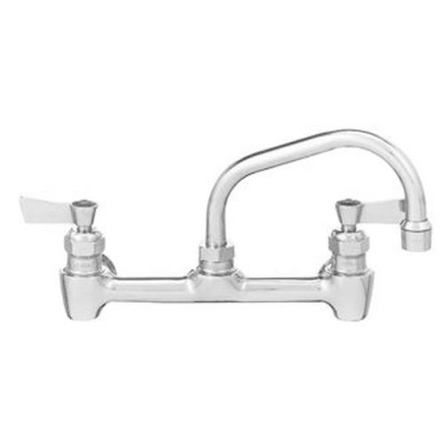 Fisher 8&#034; Wall Mount Stainless Steel Faucet 8&#034; Swivel Spout NO LEAD 61549+54399