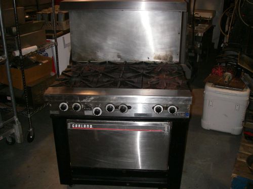 Garland 6 Burner Gas Range W/ Oven In Good Condition New Lower Price $$$$NOW$$$$