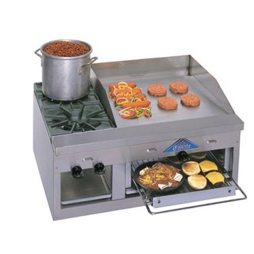 Comstock castle fhp36-24b hotplate/griddle/overfired broiler combination (gas) for sale