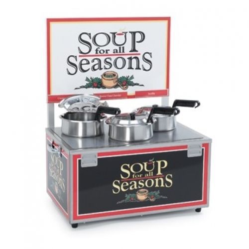 6510-t4 triple 4 qt. soup warmer with header for sale