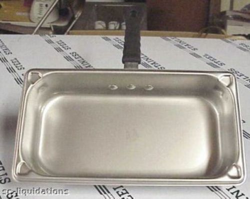 Custom 1/3 Stainless Pan, with Black Insulated Handle