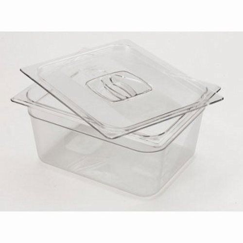 Rubbermaid 1/3 Size Cold Food Pan Cover w/ Peg Hole, Clear (RCP 121P-23 CLE)