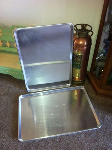 (2) NEW Aluminum Restaurant Catering Commercial Baking Sheet Pan Cookie 18 x 26