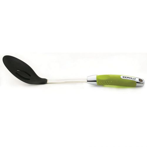 The zeroll co. ussentials silicone slotted serving spoon lime green for sale