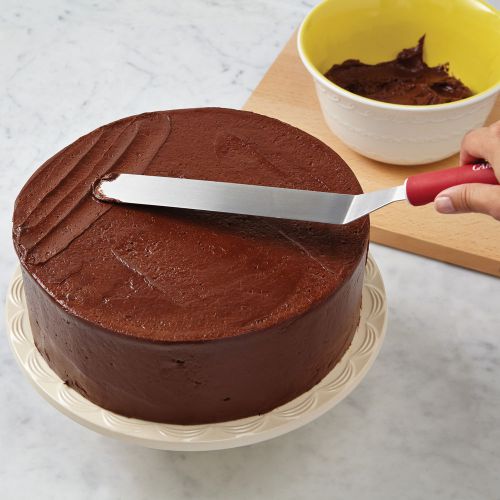 Cake boss offset icing spatula 2&#034; h x 3.19&#034; w x 17&#034; d for sale