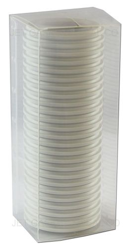 Box of 25 tri clamp sanitary gaskets white buna 1 1/2&#034; for sale