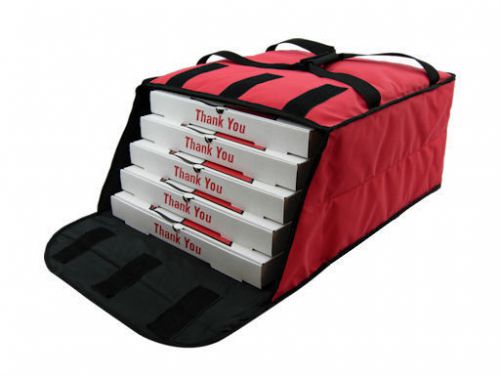 Case of OvenHot Red Fabric Pizza Bag holds 4 14&#034; pizzas NEW