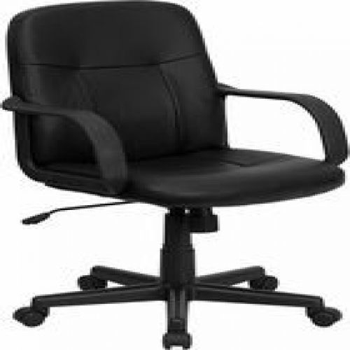 Flash Furniture H8020-GG Mid-Back Black Glove Vinyl Executive Office Chair