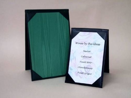 Restaurant 4&#034;x 6&#034;  Black Casemade Table Tents (12 pieces per pack)