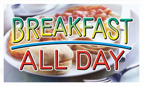 bb311 Breakfast All Day Cafe Banner Shop Sign