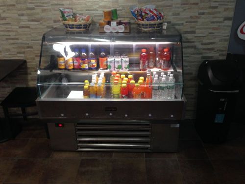 Cooltech refrigerated open display case 48&#034; used, still got warranty for sale