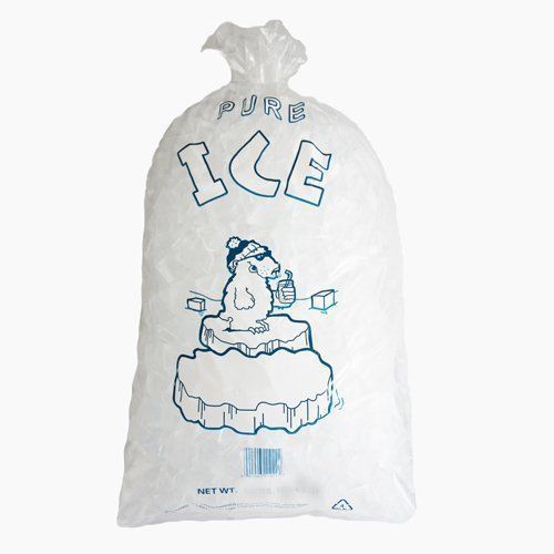 Polyethylene Ice Bags 1000 ct 8 lb bag, 11&#034; x 20&#034;