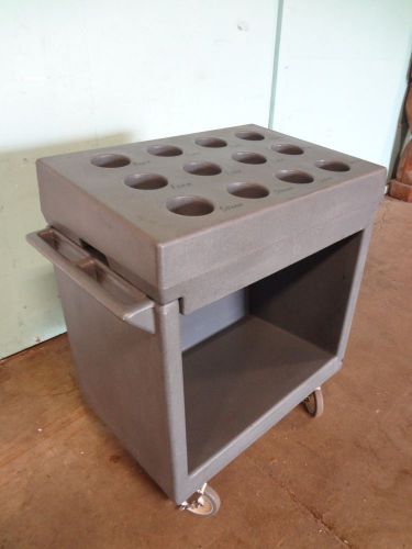 &#034; CAMBRO &#034; COMMERCIAL HEAVY DUTY SILVERWARE SORTING STATION / CARRIER / HOLDER