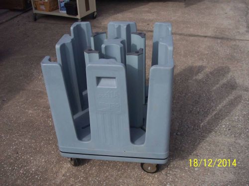 Adjustable plate dish rolling cart caddy dolly blue/grey pcd 11a metro looks new for sale