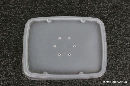 Case of 1000 Rectangular Soup Bowl Lids plastic disposable Dinex DXTT30 Clear
