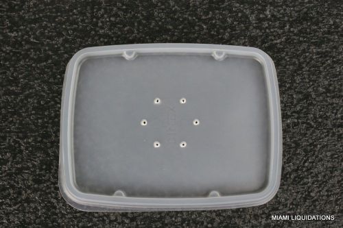 Case of 1000 Rectangular Soup Bowl Lids plastic disposable Dinex DXTT30 Clear