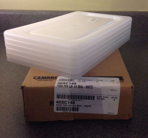 One Carton Six (6)  New Cambro 40SC148 Seal Cover, 1/4 Size, 6-3/8&#034; X 10-7/16&#034;