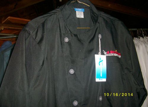 Chef Coats Black New With Tags Size Medium Short Sleeve 100% Polyester