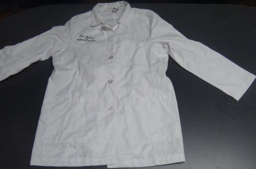 Chef&#039;s Jacket, Cook Coat, with LISA  logo, Sz XL  NEWCHEF UNIFORM FEMALE ROBE