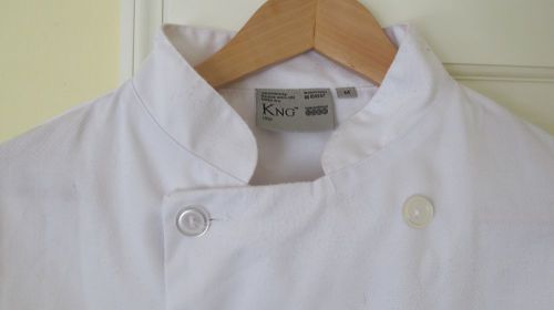 KNG International Chef Chef&#039;s Coat Jacket Double Breasted Men&#039;s M Medium White
