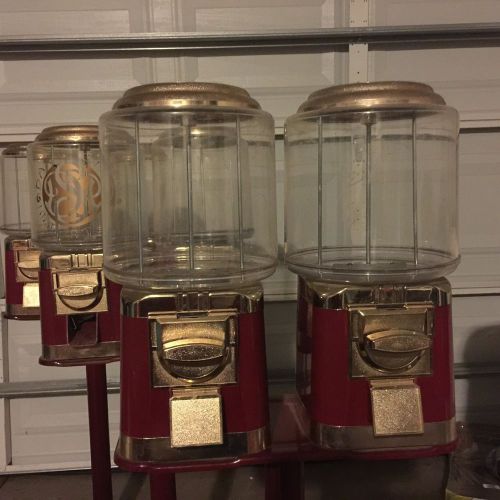 3 Double Head Gumball Machine With Stand