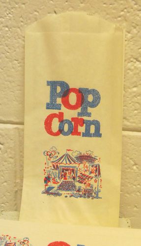 Vintage new old stock popcorn bags for vending lot of 50 units