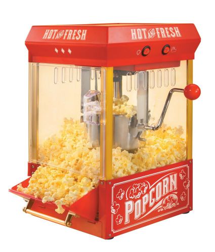 Popcorn Popper Maker Machine Red Table Top Tabletop Theater Style Vintage Home