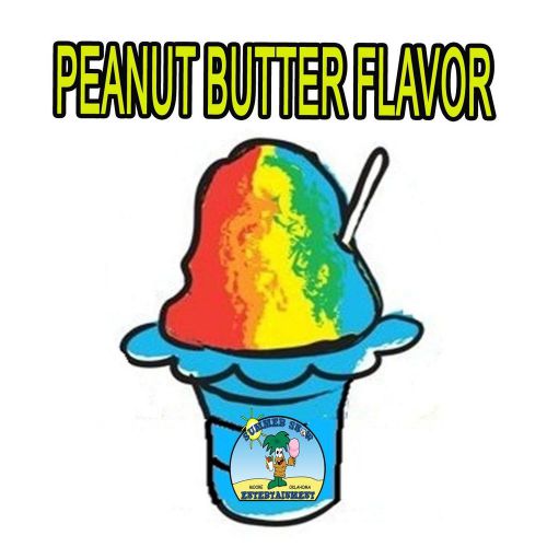PEANUT BUTTER Snow CONE/SHAVED ICE Flavor GALLON CONCENTRATE #1 FLAVOR IN WORLD
