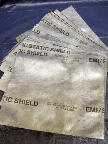 These emi static shield bags are new. it is 10&#034; x 8&#034; esd mil-b-81705b qty 100 for sale