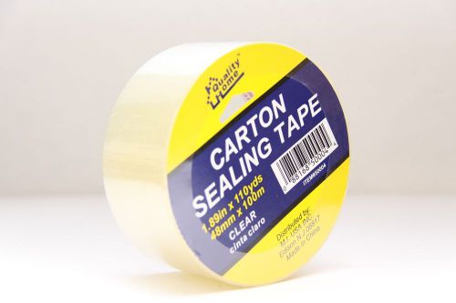 48 Clear Carton Sealing Tape 1.89” x 110 yds. 100m each Shipping &amp; Packing Tape