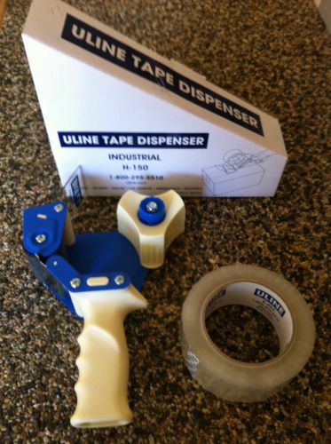Uline industrial tape dispenser h-150 with 1 roll of tape ~ get ready 4 holidays for sale