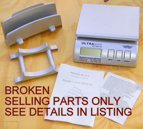 Broken ultraship 30 lb postal shipping scale for parts model ul30 details listed for sale