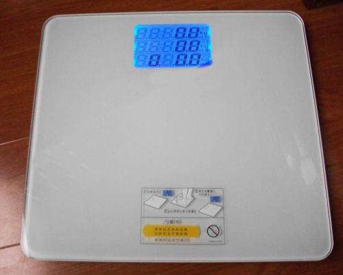 #8 Houlsehold Portable White Bluescreen Electronic Digital Body Weight Scale