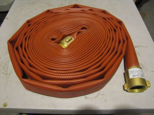 Key Fire Pro Flow Fire Hose, Red, 1-1/2&#034; ID, 100 feet, 800 PSI Burst Pressure