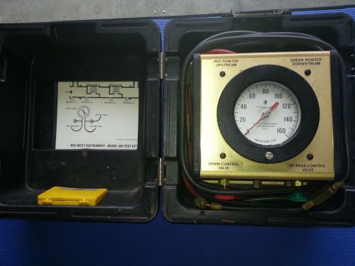 Vintage midwest instrument back flow double check valve test kit MODEL 890 !!