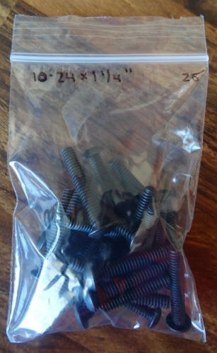 Button head socket cap screw / alloy steel /black oxide /#10-24 x 1 1/4&#034; /25 pkg for sale