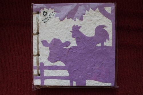 purple cow poo paper journal