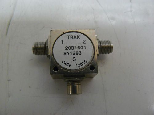 TRAK MICROWAVE 20B1601 RF MICROWAVE ISOLATOR CIRCULATOR 100 MHz - 2100 MHz