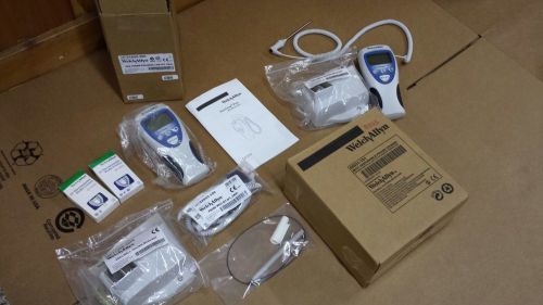 Welch allyn sure temp plus (2) plus wall mounts (2) + bx 1000 m031 disp. covers for sale