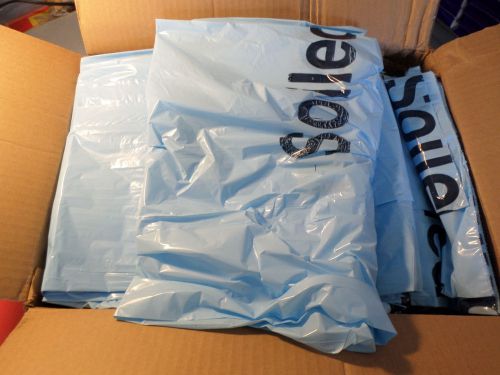 250 medical C3102 lt blue soiled linen bags 20-30 gallons 30&#034; x 41&#034; .85 MIL