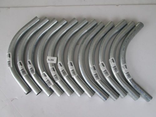 New lot of 12 e40321 nw-4971 conduit pipes 03/10 1 elbow emt 90 deg std rad for sale