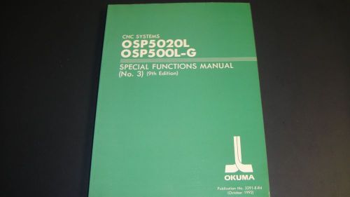 Okuma OSP-5020L, 500L-G Special Functions Manual #3