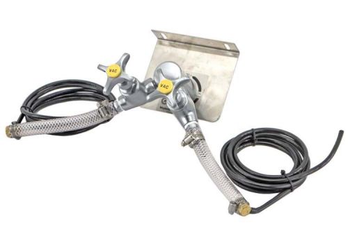 Watersaver faucet l2880 laboratory gas vacuum needle dual valve assembly unit for sale