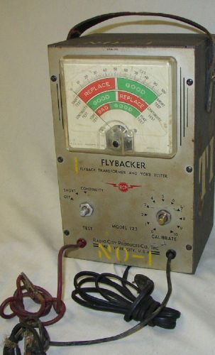 Vintage Radio City Products Co. Flyback Transformer and Yoke Tester model 123