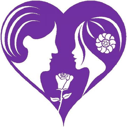 30 Custom Purple Romantic Heart Personalized Address Labels
