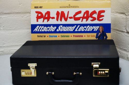 NEW-PA In Case Attache Sound Lectern National 007-HT Oklahoma Sound Corporation