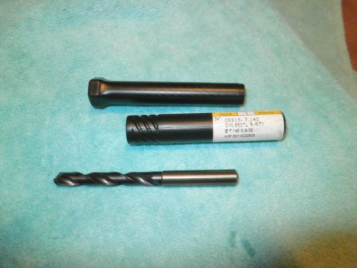 GUHRING SOLID CARBIDE FIREX COATED DRILL #5515  9/32&#034;(7.140 mm)